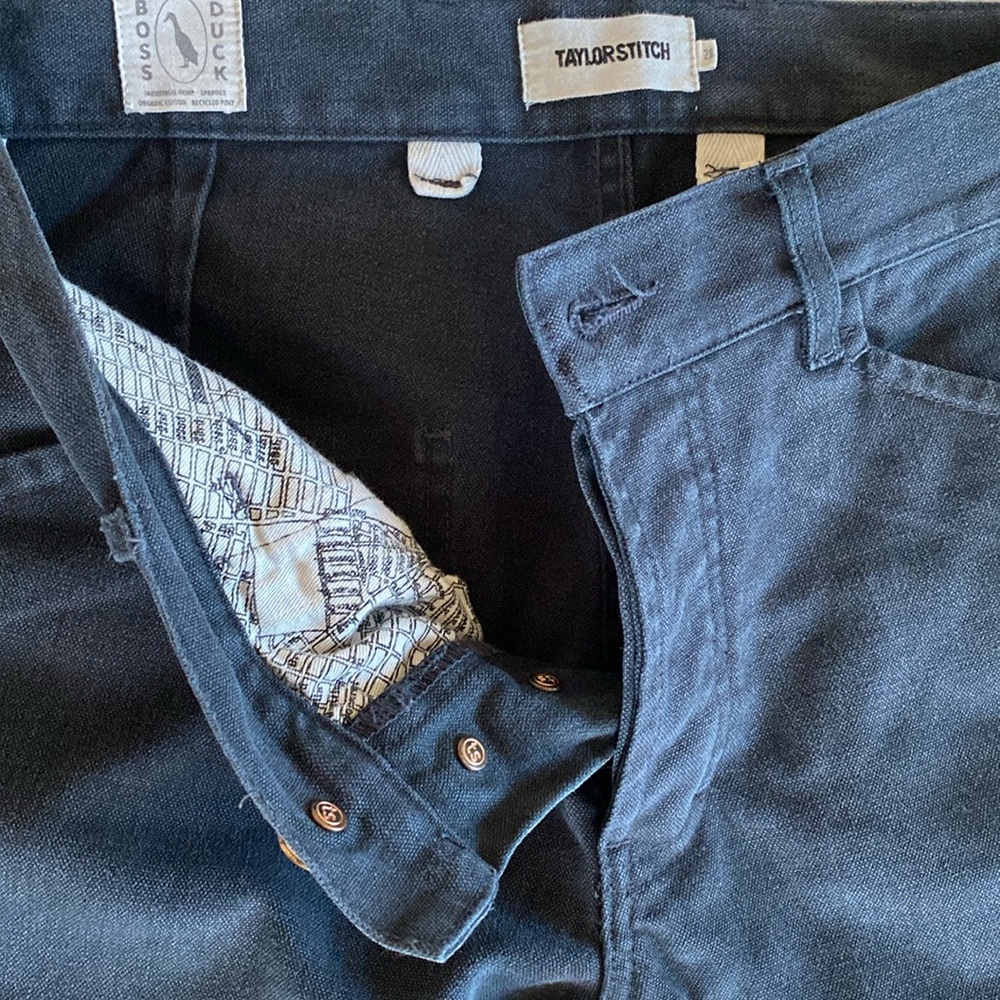 Taylor Stitch Chore Pant Coal Boss Duck